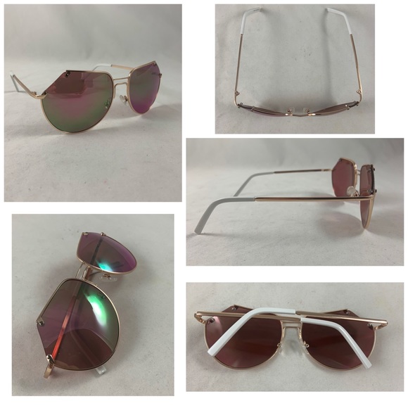 EDGE IWEAR MODERN ANGULAR AVIATORS COLOR MIRRORED - Picture 5 of 5